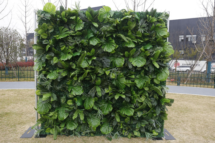 Grass, Artificial Flower Wall, Wedding Party Backdrop