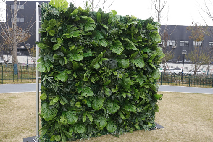 Grass, Artificial Flower Wall, Wedding Party Backdrop