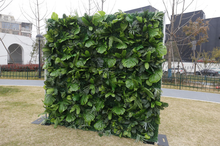 Grass, Artificial Flower Wall, Wedding Party Backdrop