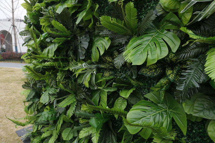 Grass, Artificial Flower Wall, Wedding Party Backdrop