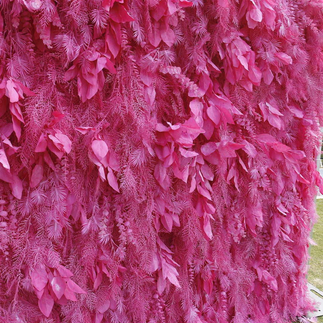 5D Rose Red Fog Artificial Flower Wall Background Wall
