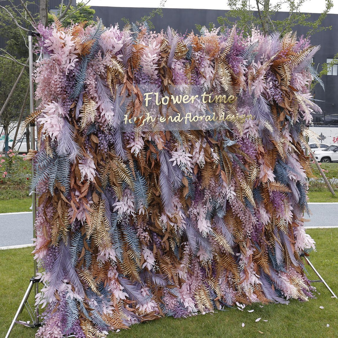 Luxury Autumn Scenery, Artificial Flower Wall Backdrop