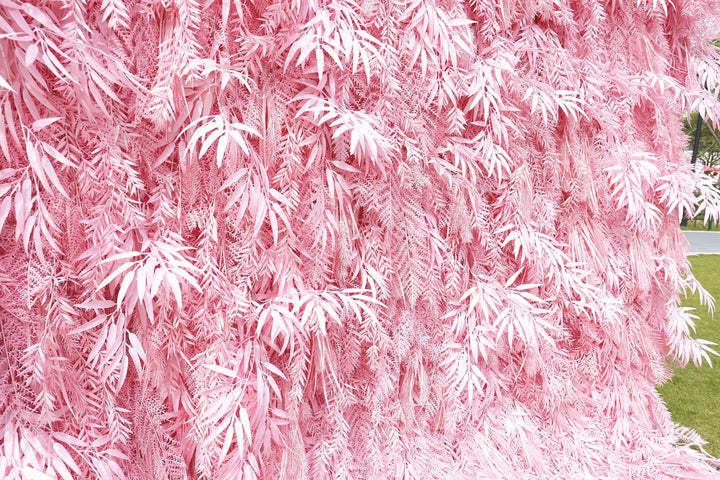 Pink Feather, Artificial Flower Wall, Wedding Party Backdrop