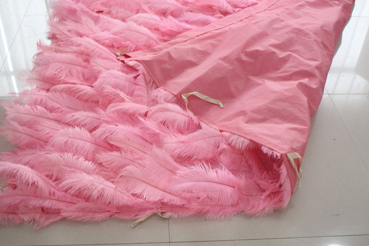 Pink Feather Flower Wall, Artificial Flower Wall, Wedding Party Backdrop