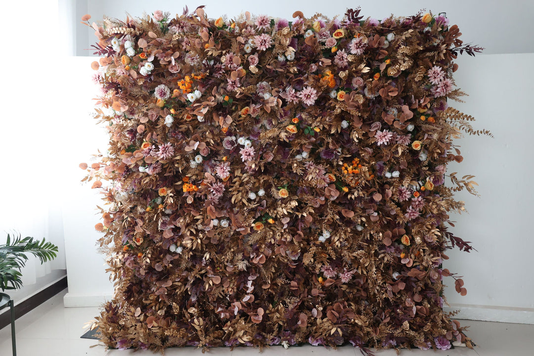 Wall Of Mixed Flowers And Plants, Artificial Flower Wall, Wedding Party Backdrop