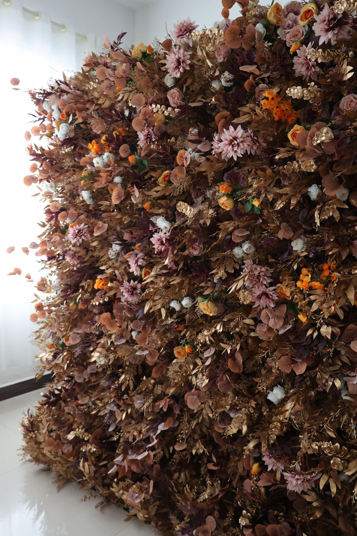 Wall Of Mixed Flowers And Plants, Artificial Flower Wall, Wedding Party Backdrop