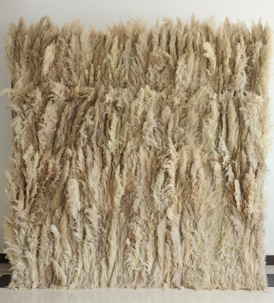 Yellow Reed Flower Wall, Artificial Flower Wall, Wedding Party Backdrop