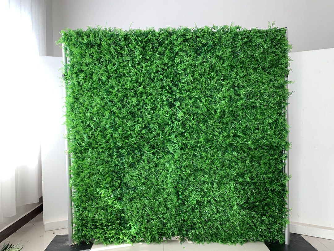 Green Milano Grass, Artificial Flower Wall, Wedding Party Backdrop