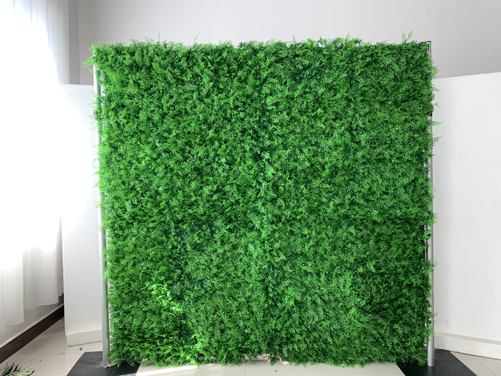Green Milano Grass, Artificial Flower Wall, Wedding Party Backdrop