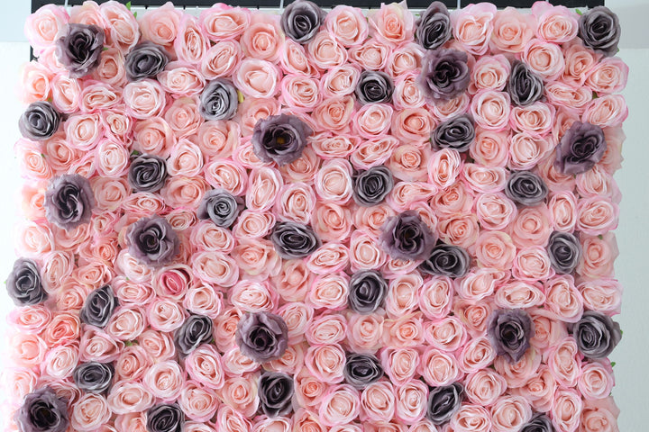 Mixed Rose, Reed Pampas Grass, Artificial Flower Wall, Wedding Party Backdrop