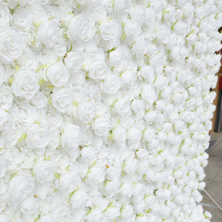 White Rose, Artificial Flower Wall, Wedding Party Backdrop