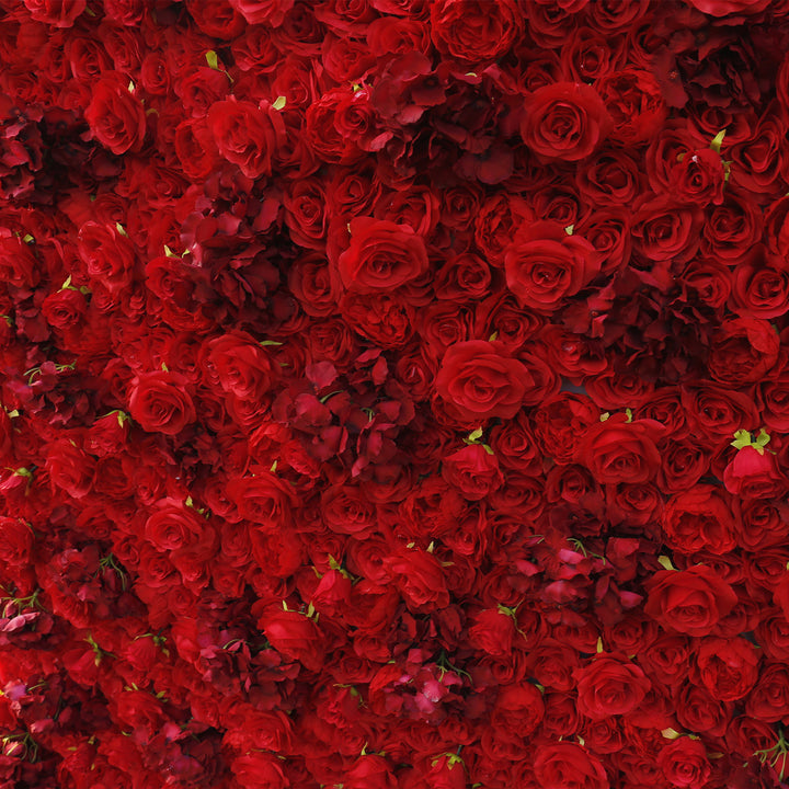 5D Red Rose Hydrangea, Artificial Flower Wall, Wedding Party Backdrop