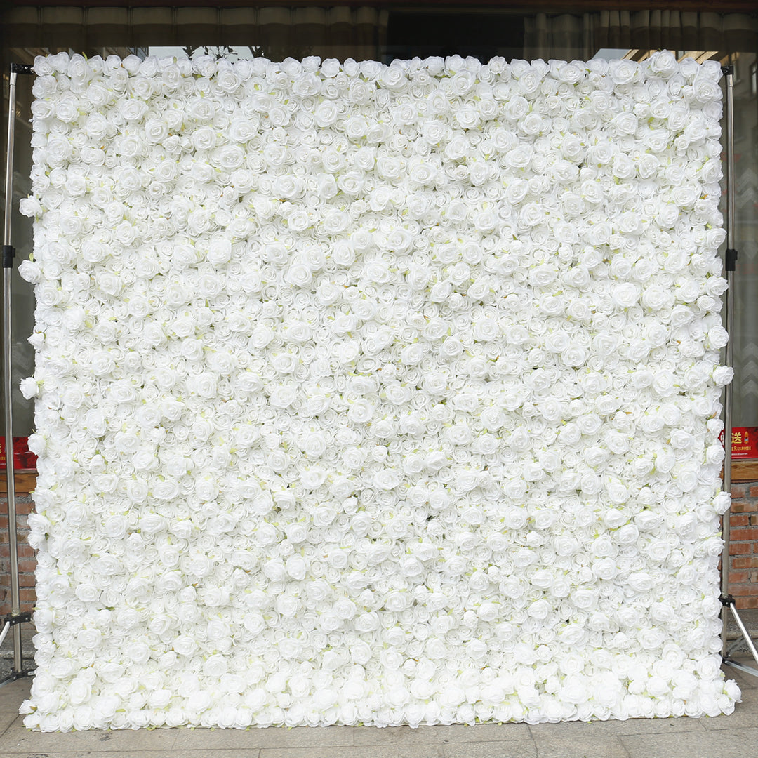White Rose, Artificial Flower Wall, Wedding Party Backdrop