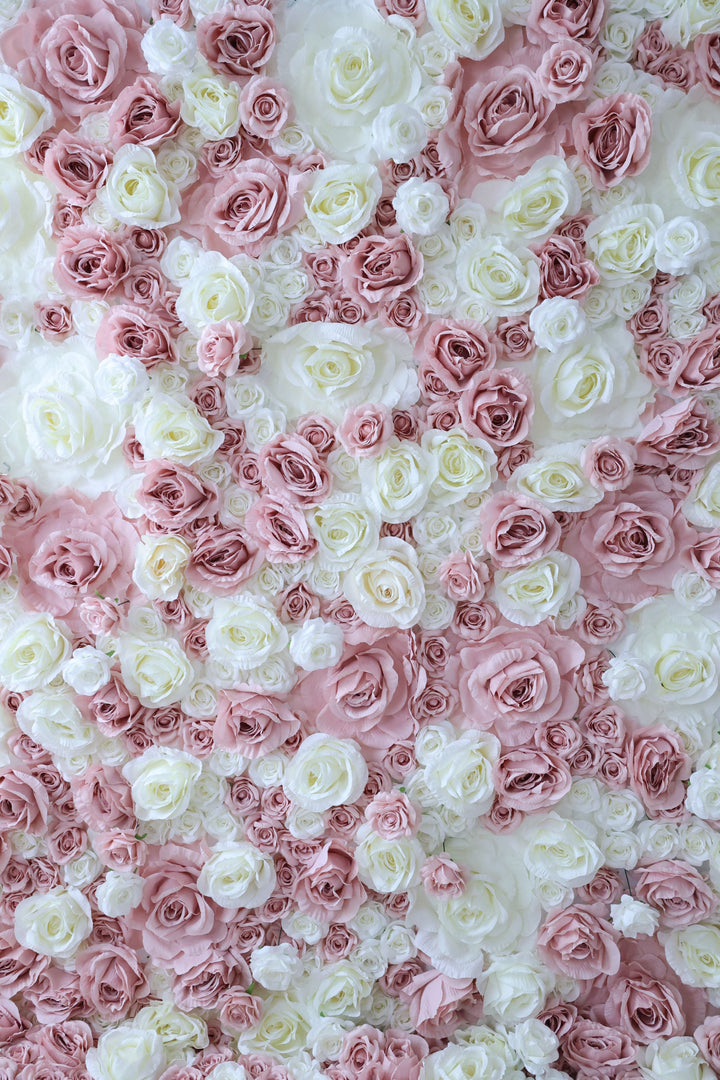 Pink And White Rose, Reed Pampas Grass, Artificial Flower Wall, Wedding Party Backdrop