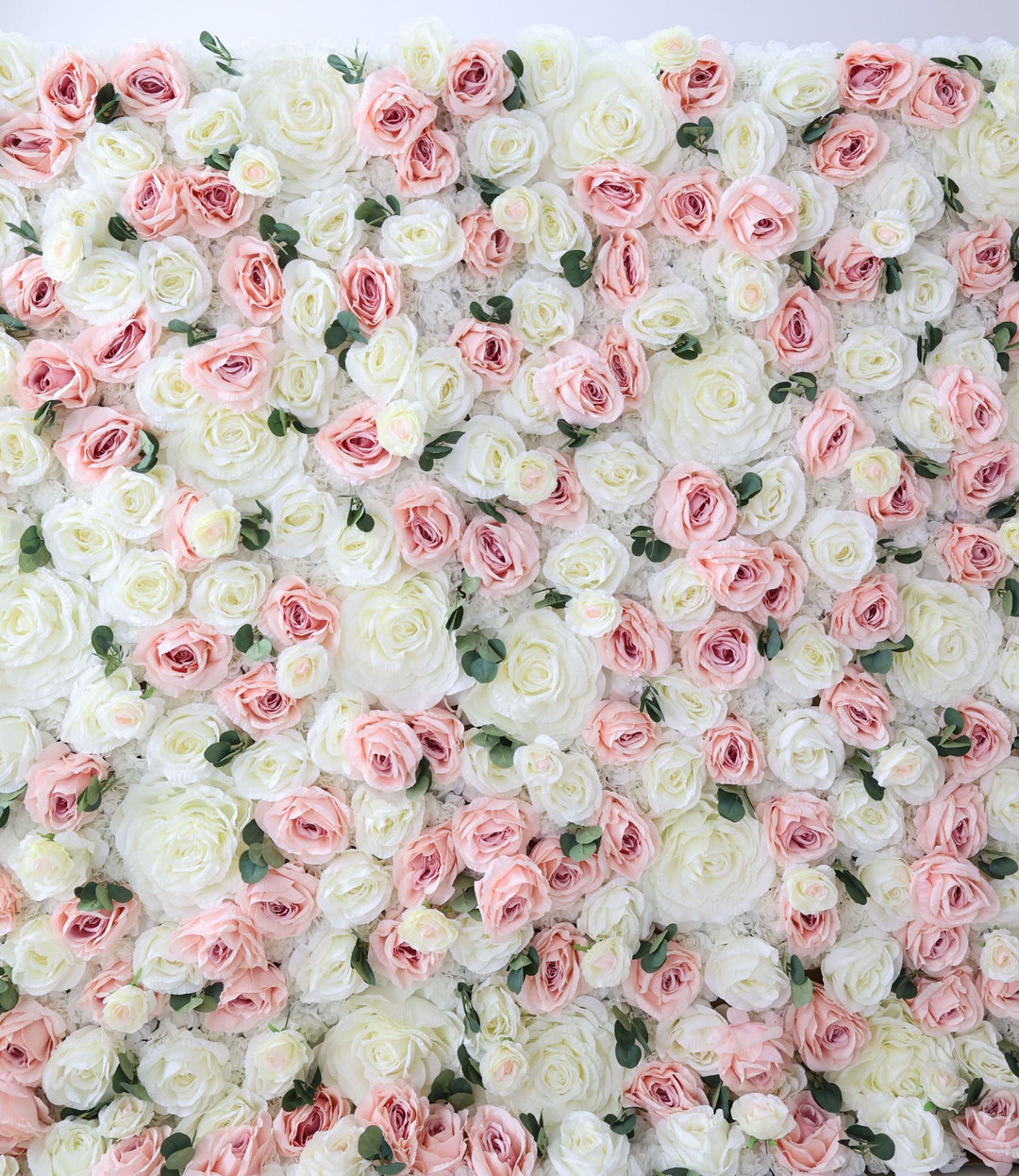 Pink And White Rose, Reed Pampas Grass, Artificial Flower Wall, Wedding Party Backdrop