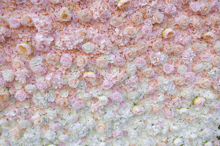 Pink And White Rose, Artificial Flower Wall, Wedding Party Backdrop