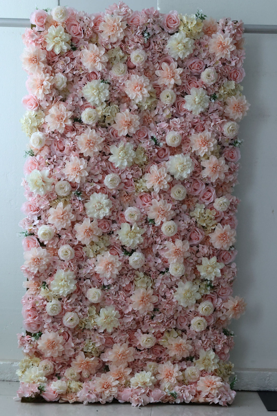 Rose And Dahlia, Reed Pampas Grass, Artificial Flower Wall, Wedding Party Backdrop