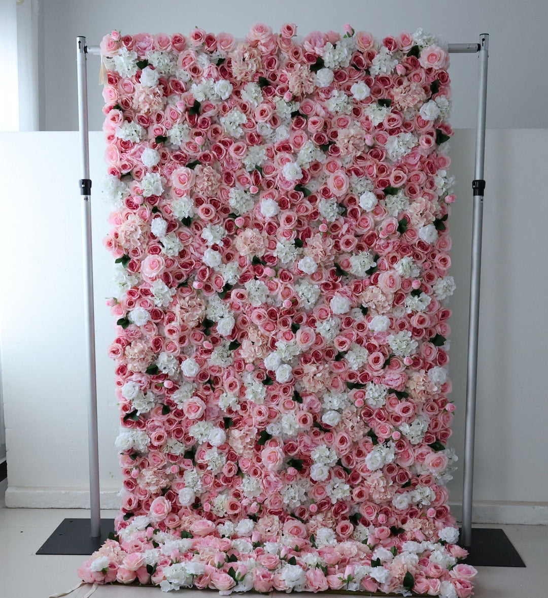 Rose And Hydrangea, Reed Pampas Grass, Artificial Flower Wall, Wedding Party Backdrop
