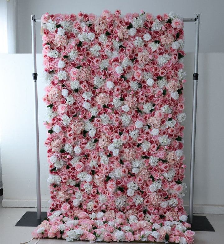 Rose And Hydrangea, Reed Pampas Grass, Artificial Flower Wall, Wedding Party Backdrop