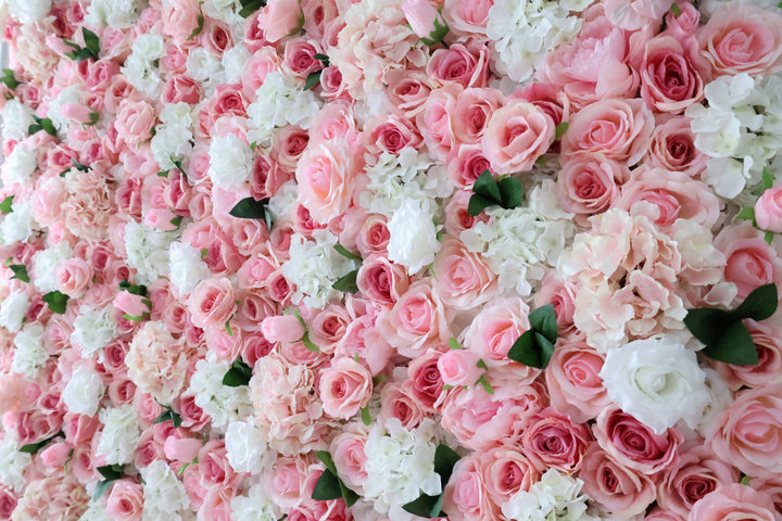 Rose And Hydrangea, Reed Pampas Grass, Artificial Flower Wall, Wedding Party Backdrop