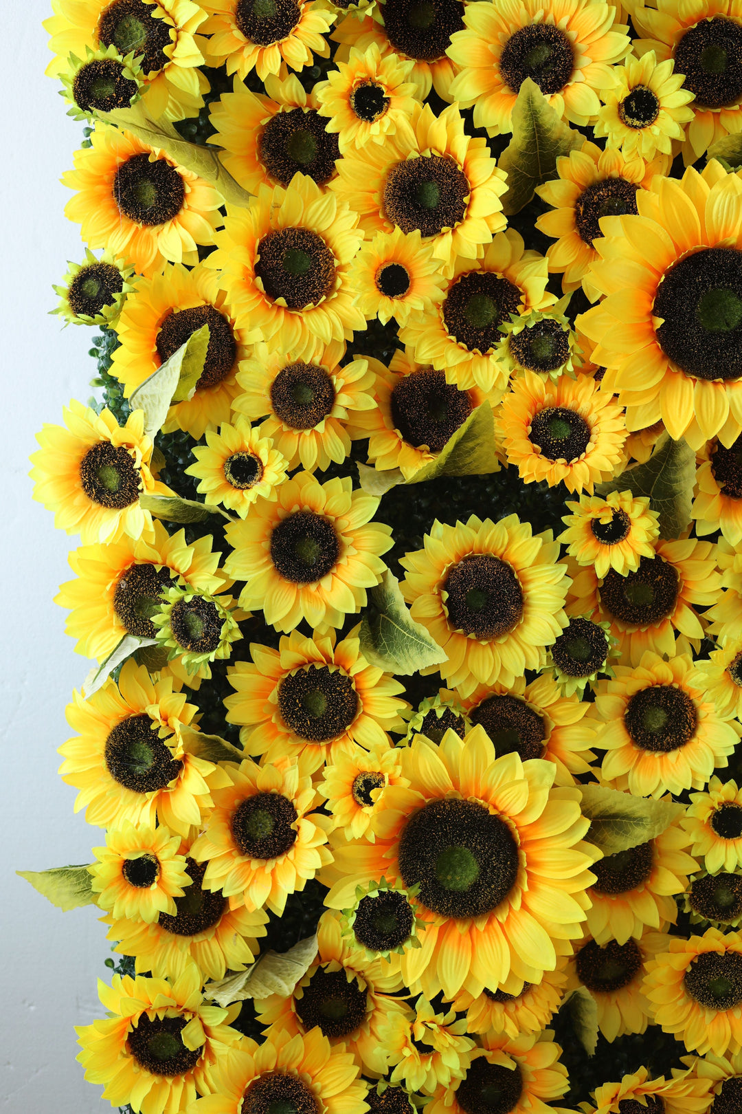 Sunflower Wall, Artificial Flower Wall, Wedding Party Backdrop