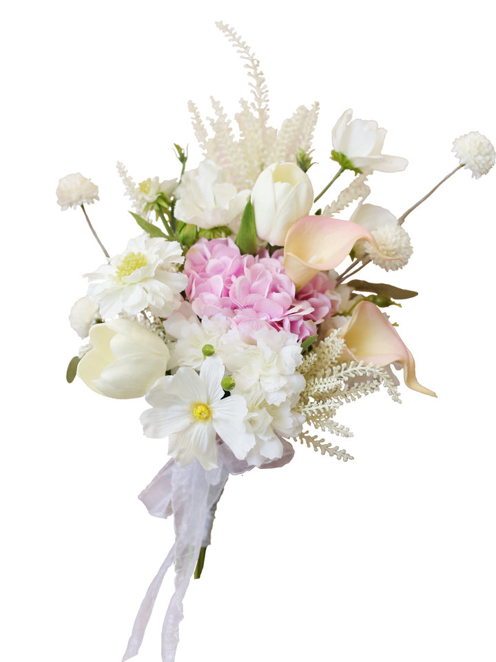Tulip Wedding Bridal Bouquet Flowers, Diy Artificial Wedding Flowers