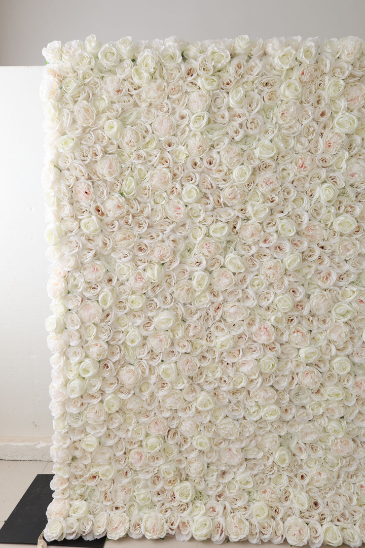 White Peony, Reed Pampas Grass, Artificial Flower Wall, Wedding Party Backdrop