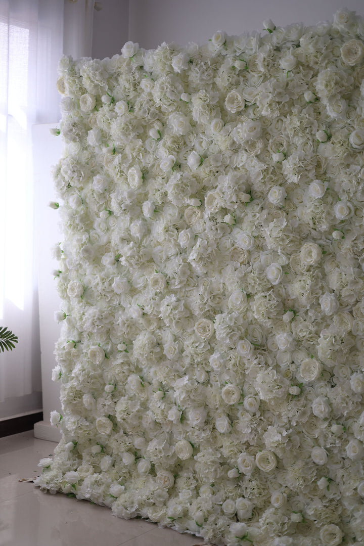 White Roses And Hydrangeas And Peonies, Artificial Flower Wall, Wedding Party Backdrop