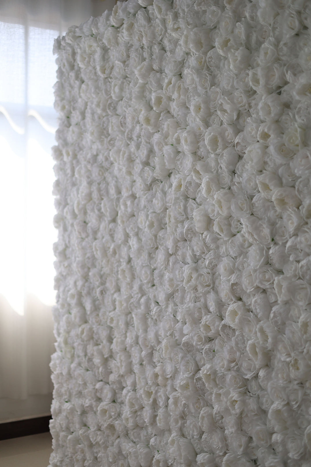 White Roses And Peonies, Artificial Flower Wall, Wedding Party Backdrop