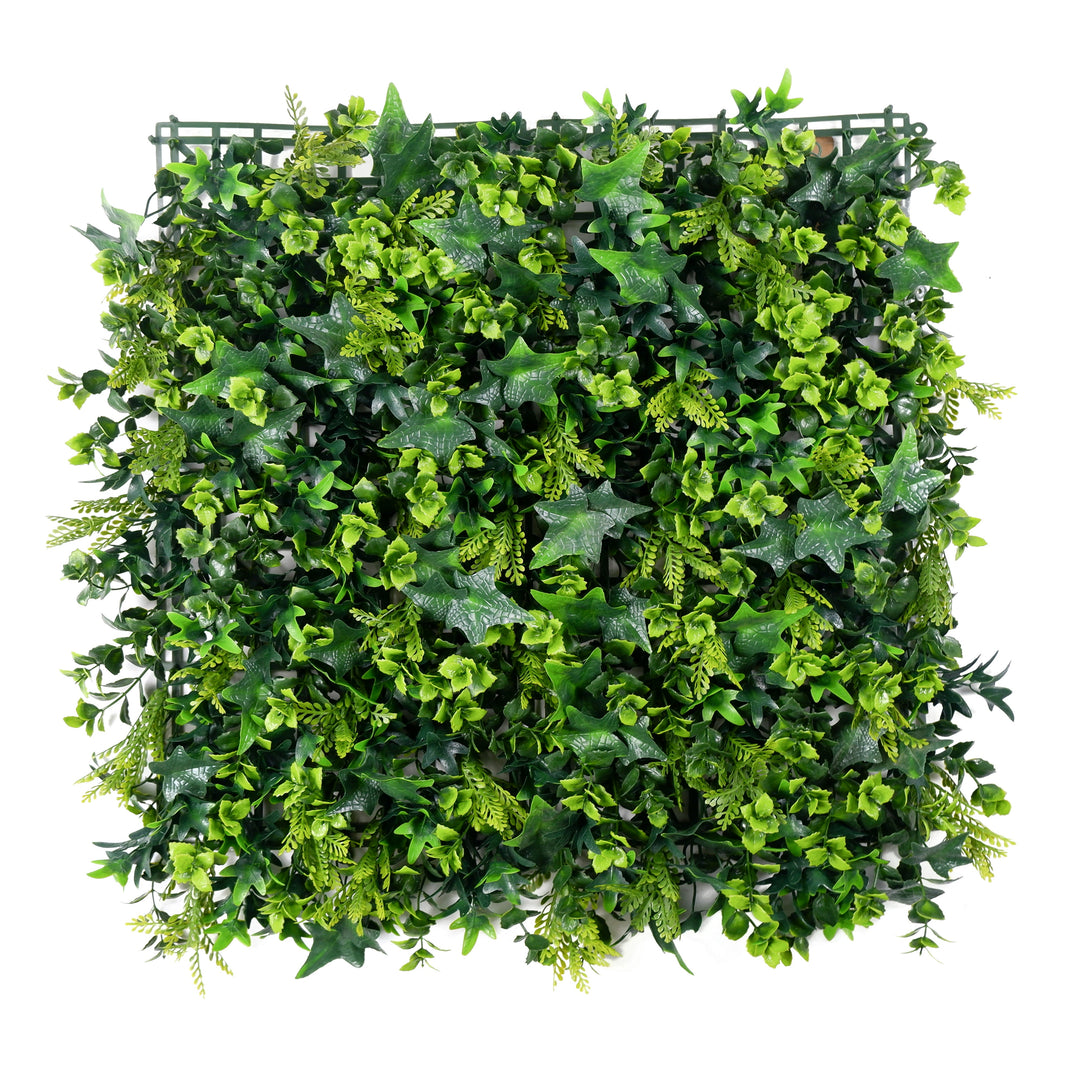 Mixed Plants Artificial Green Wall Panels, Faux Plant Wall