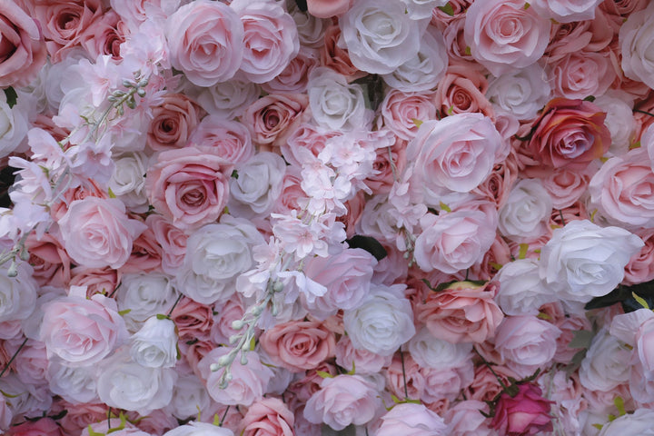 Dreamy Pink Rose, Artificial Flower Wall, Wedding Party Backdrop