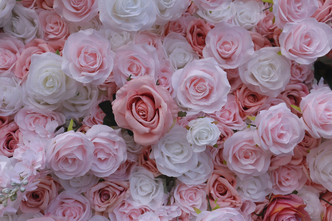 Dreamy Pink Rose, Artificial Flower Wall, Wedding Party Backdrop