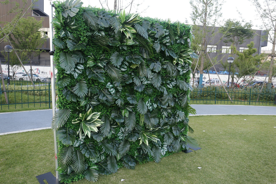 Grass, Artificial Flower Wall, Wedding Party Backdrop