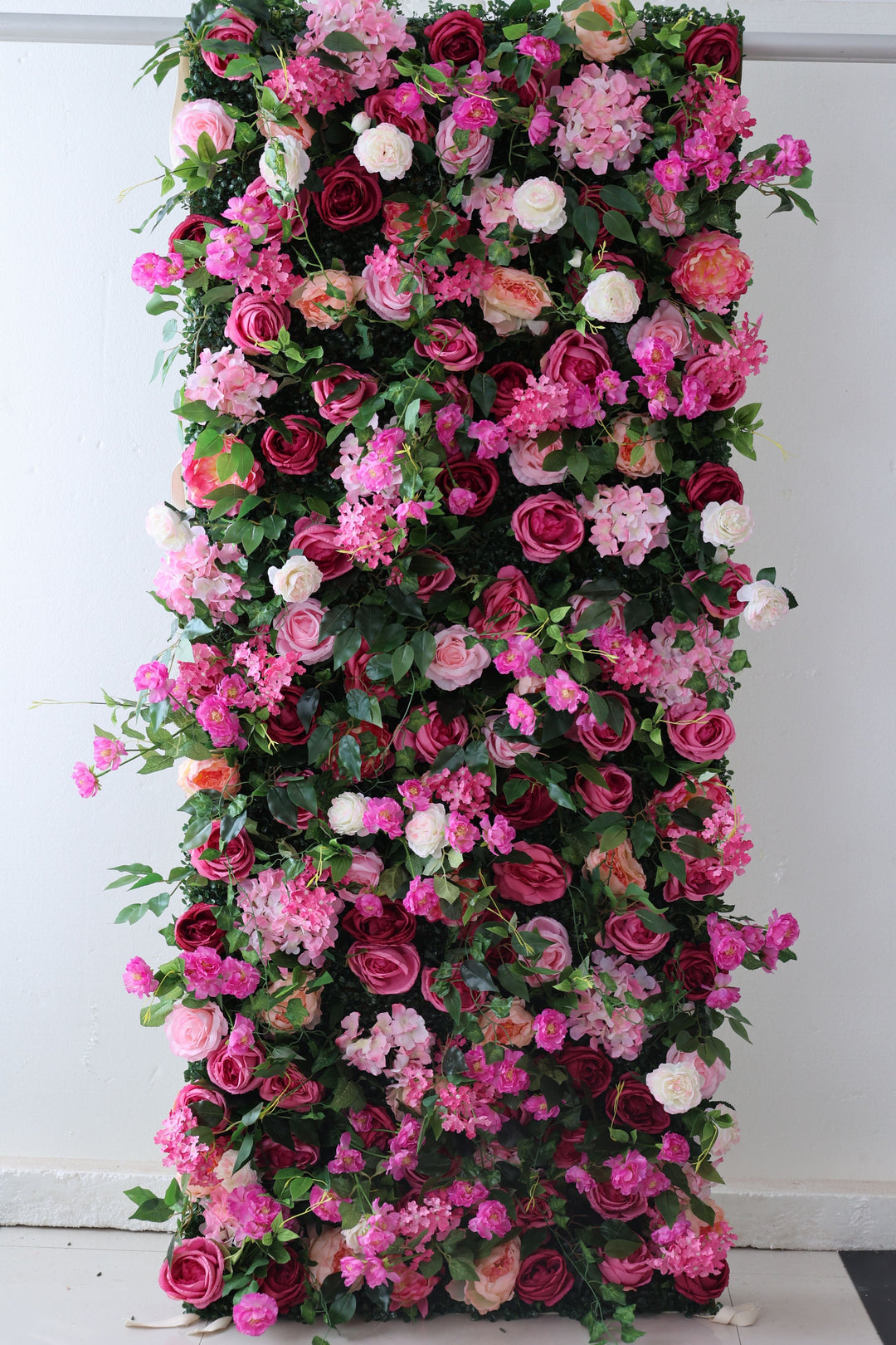 Mixed Rose, Reed Pampas Grass, Artificial Flower Wall, Wedding Party Backdrop