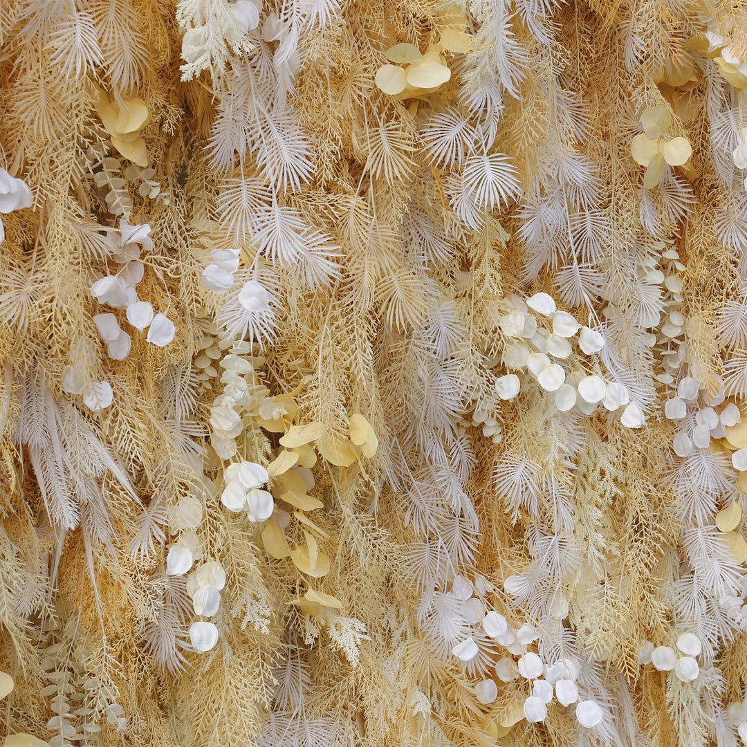 Champagne Misty, Artificial Flower Wall Backdrop