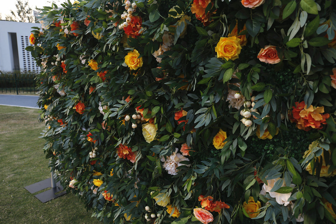 Forest, Artificial Flower Wall Backdrop