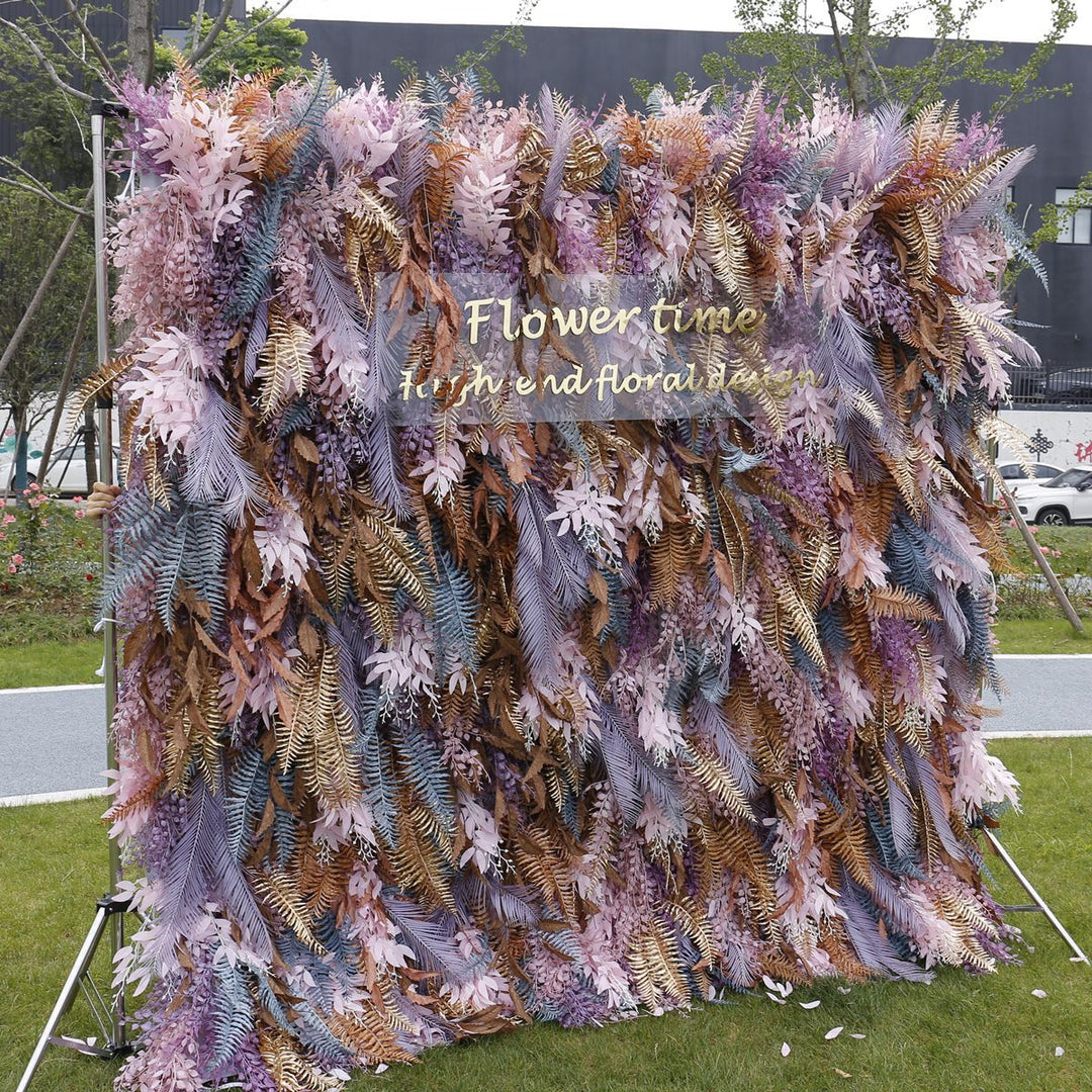 Luxury Autumn Scenery, Artificial Flower Wall Backdrop