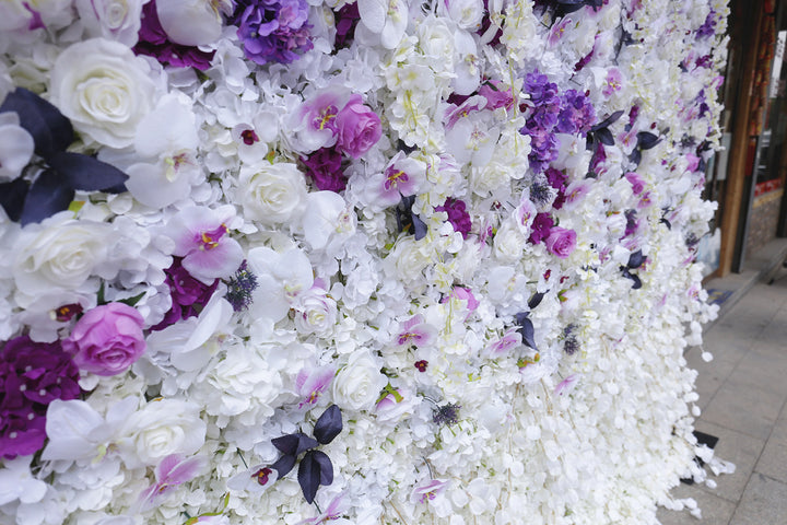 Purple Gradient, Artificial Flower Wall Backdrop