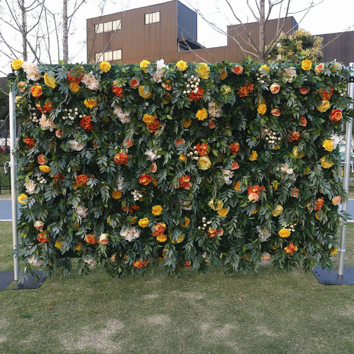 Forest, Artificial Flower Wall Backdrop