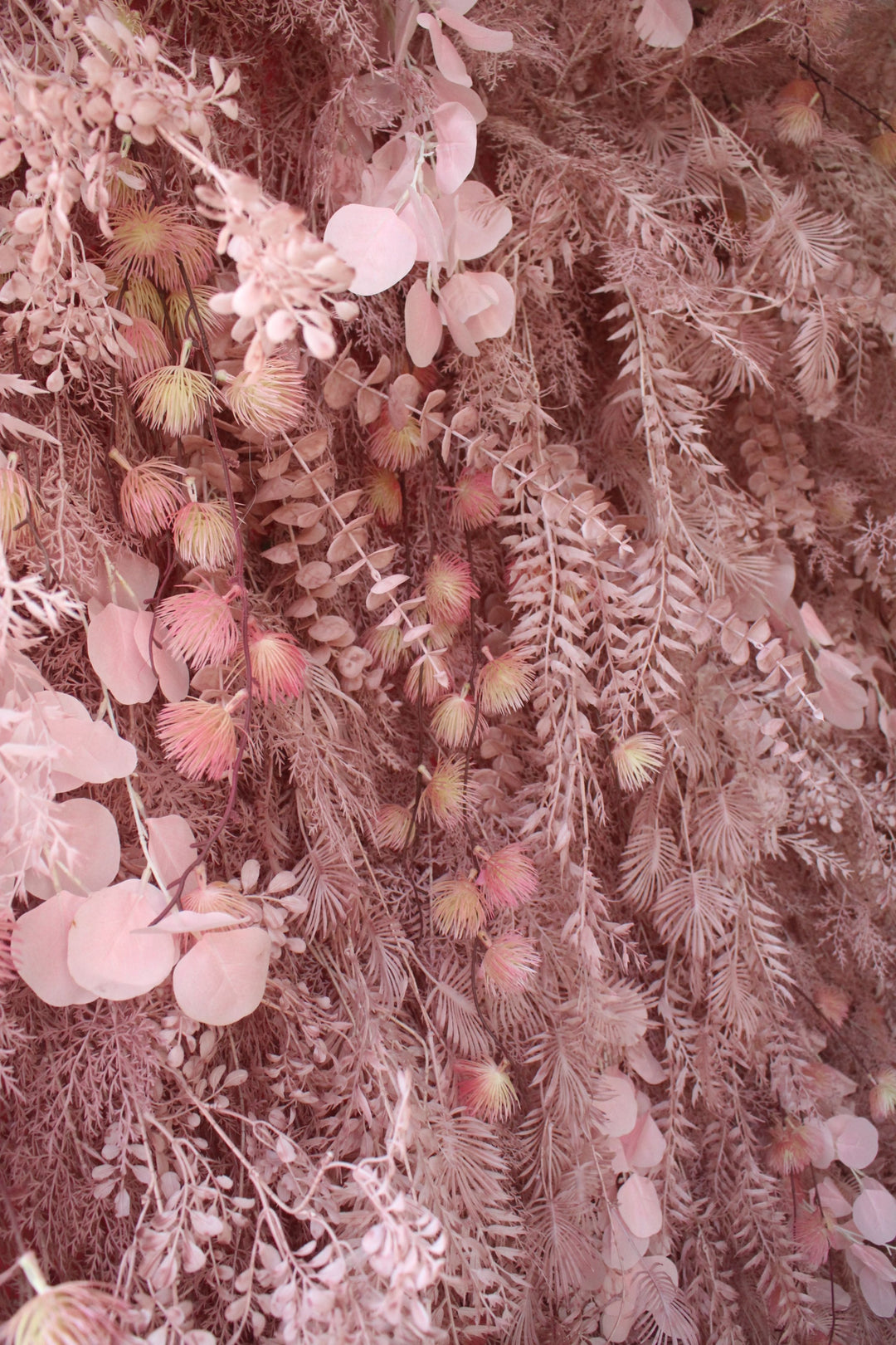 Pink Feather Flower Background Wall, Artificial Flower Wall, Wedding Party Backdrop