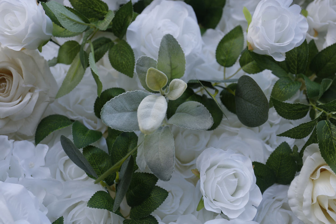 White Rose, Artificial Flower Wall, Wedding Party Backdrop