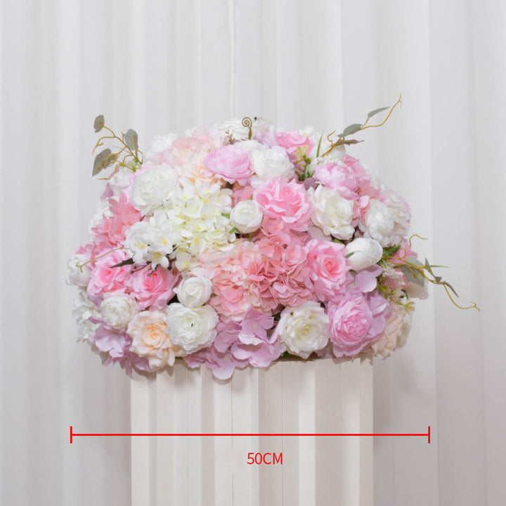 Roses With Hydrangeas Wedding Flower Ball