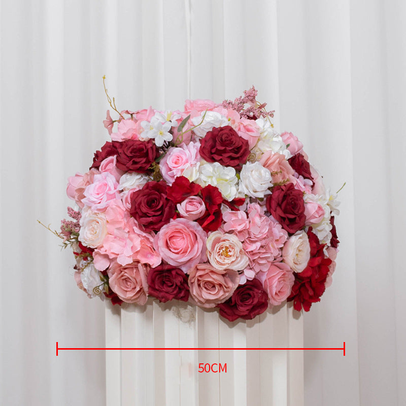 Roses With Hydrangeas Wedding Flower Ball