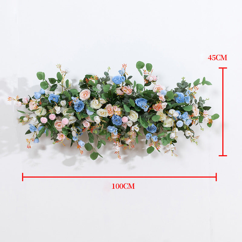 3D Mixed Roses With Eucalyptus Flower Runner