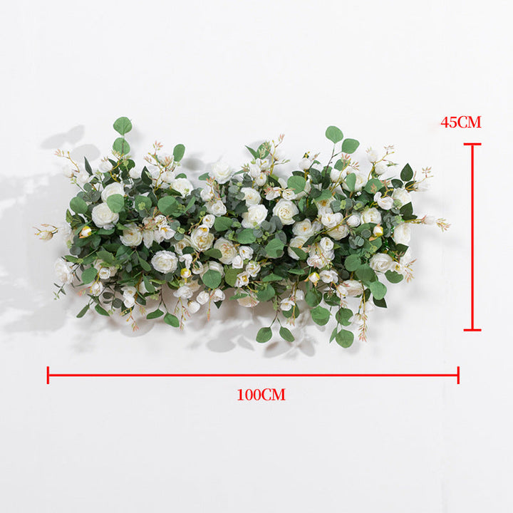 3D Mixed Roses With Eucalyptus Flower Runner