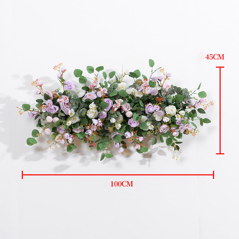 3D Mixed Roses With Eucalyptus Flower Runner