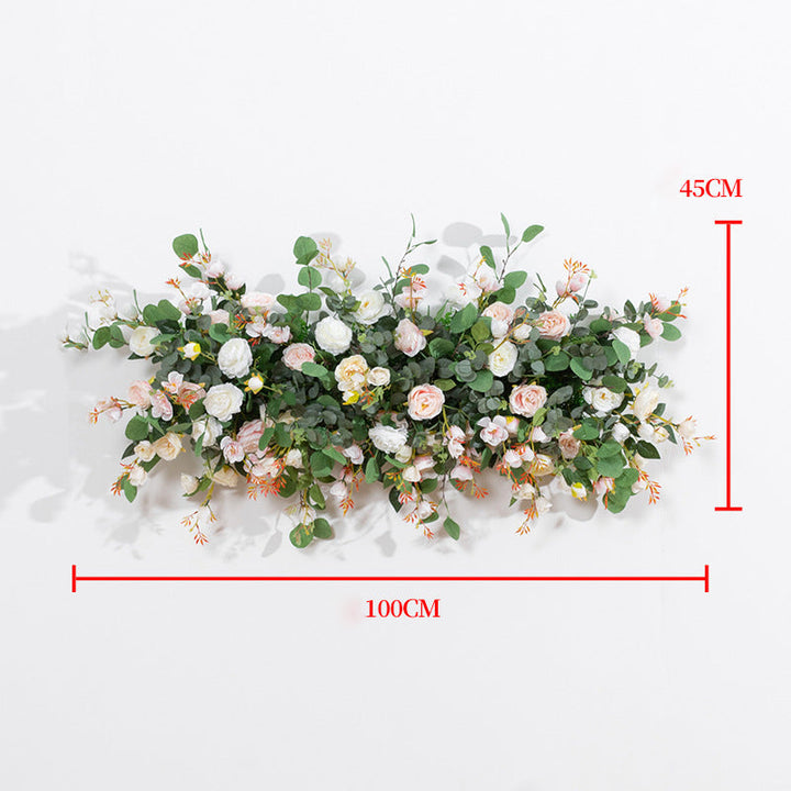 3D Mixed Roses With Eucalyptus Flower Runner