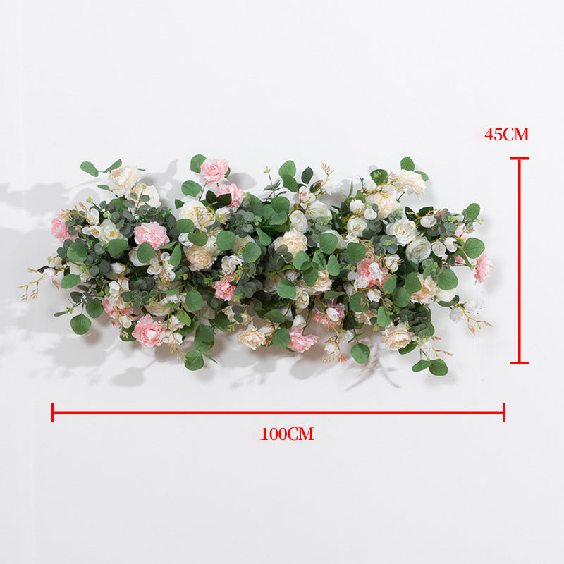 3D Mixed Roses With Eucalyptus Flower Runner