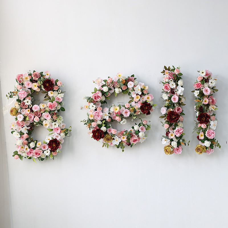 Artificial Flower Numbers And Alphabet, Customized Artificial Flower Numbers And Letters