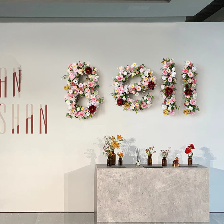 Artificial Flower Numbers And Alphabet, Customized Artificial Flower Numbers And Letters